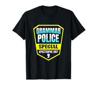 Costume d'enseignant de l'unité spéciale Apostrophe de la Police Grammaire T-Shirt