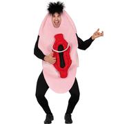 Costume d'enterrement de vie de garçon Humour Tenue de fête Fun Rose Rouge Noir JGA Accessoire Mardi Gras Humoristique, Taille : 52 - 54 (L) Couleur : Rose