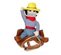 Costume d'équitation amusant pour animal domestique - Costume de cowboy pour événements - Fournitures drôles T3Z4 - Vêtements pour animaux de compagnie