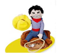 Costume d'équitation drôle pour animal de compagnie, costume de selle de cowboy pour les événements drôles T3Z4, fournitures pour animaux de compagnie vêtements pour animaux de compagnie,