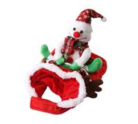 Costume d'équitation pour chien sur le thème de Noël avec boucles à dégagement rapide pour fêtes de fin d'année, combinaison de Noël pour animaux domestiques