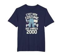 Costume des Années 2000 Vintage Tee Homme Femme Original Fan T-Shirt, Homme Grandes Tailles, Bleu Marine, 2X Tall