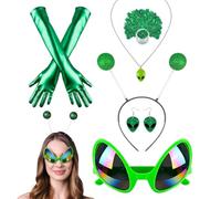 Costume d'extraterrestre 6 pièces Cosplay Tenues Tentacule Bandeau Lunettes | Costume de cosplay, festival, déguisement pour photo, bal masqué, fête de vacances