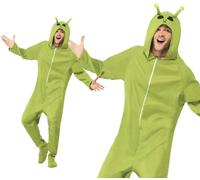 Costume D'Halloween Alien Pour Hommes Et Femmes, Combinaison Alien S-L