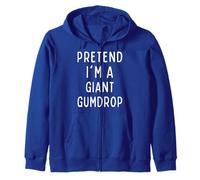 Costume d'halloween Amusant avec Inscription « Pretend I'm a Giant Gumdrop » Sweat à Capuche