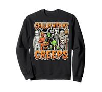 Costume d'halloween Amusant Chillin avec Mes Monstres Creeps Sweatshirt