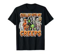 Costume d'Halloween amusant Chillin avec mes monstres creeps T-Shirt