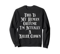 Costume d'halloween Amusant de Clown de Cirque Effrayant Sweatshirt