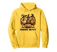 Costume d'halloween Amusant de Poulet | Tonight We Fly Retro Sweat à Capuche