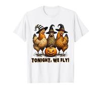 Costume d'halloween Amusant de Poulet | Tonight We Fly Retro T-Shirt