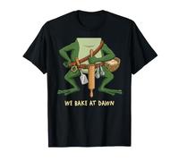 Costume d'halloween Amusant Frog Baker We Bake At Dawn Meme T-Shirt