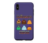 Costume d'halloween Amusant Poop Squad Mignon Halloween Creeps Coque pour iPhone XS Max