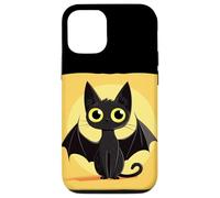 Costume d'halloween Amusant pour Chat avec Ailes de Chauve-Souris Coque pour iPhone 12/12 Pro