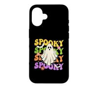 Costume d'halloween Amusant rétro Groovy fantôme Effrayant Coque pour iPhone 16