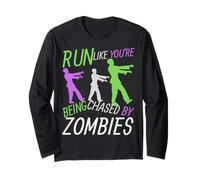 Costume d'halloween Amusant Run Like You're Running from Zombies Manche Longue