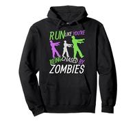 Costume d'halloween Amusant Run Like You're Running from Zombies Sweat à Capuche
