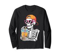 Costume d'halloween Amusant Squelette Boba Tea Manche Longue