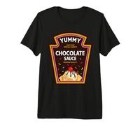 Costume d'halloween Assorti 2026 Sauce au Chocolat T-Shirt Haut de Gamme