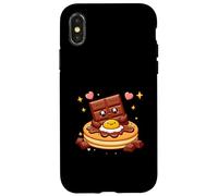 Costume d'halloween Assorti pour Couples Choco et crêpes Coque pour iPhone X/XS