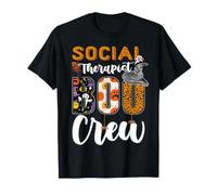 Costume d'halloween Assorti pour thérapie Sociale Boo Crew T-Shirt