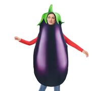 Costume d'Halloween aubergine - Tenue drôle, costumade végétale | Costume de comédie géante violette pour attirer l'attention, vêtements de célébration pour hommes, femmes, personnes âgées et amis