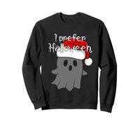 Costume d'halloween avec Chapeau de Père Noël mème fantôme Sweatshirt
