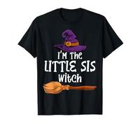 Costume d'halloween avec Inscription « I'm The Little Sis Witch » T-Shirt