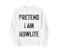 Costume d'halloween avec Inscription « Pretend I Am Howlite Mineral Stone Lover » Sweatshirt