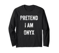 Costume d'halloween avec Inscription « Pretend I Am Onyx Mineral Rock Stone Lover » Manche Longue