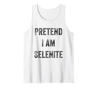 Costume d'halloween avec Inscription « Pretend I Am Selenite Mineral Stone Lover » Débardeur