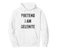 Costume d'halloween avec Inscription « Pretend I Am Selenite Mineral Stone Lover » Sweat à Capuche