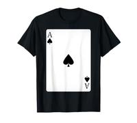 Costume d'Halloween avec jeu de cartes As de pique T-Shirt