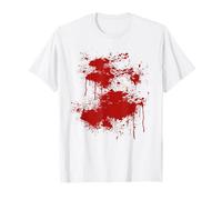 Costume d'halloween avec plaie sanglante, Zombie blessé par éclaboussures de Sang T-Shirt