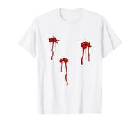 Costume d'halloween avec plaie sanglante, Zombie blessé par éclaboussures de Sang T-Shirt
