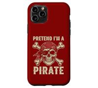 Costume d'halloween avec tête de Mort et os croisés « Pretend I'm a Pirate » Coque pour iPhone 11 Pro