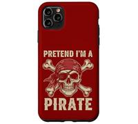 Costume d'halloween avec tête de Mort et os croisés « Pretend I'm a Pirate » Coque pour iPhone 11 Pro Max