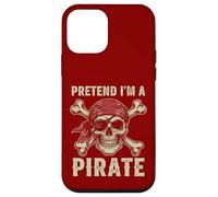 Costume d'halloween avec tête de Mort et os croisés « Pretend I'm a Pirate » Coque pour iPhone 12 Mini
