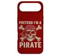 Costume d'halloween avec tête de Mort et os croisés « Pretend I'm a Pirate » Coque pour iPhone Air