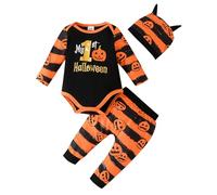 Costume d'Halloween Bébé Garçon Déguisement Halloween Pyjamas Déguisements pour Pyjama Mignon Fantôme Doux et Confortable Nouveau-né 0-18 mois