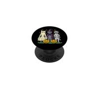 Costume d'halloween : Chat Noir, sorcière, fantôme, Momie PopSockets PopGrip Adhésif