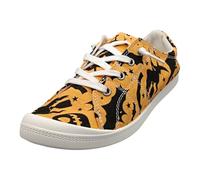 Costume d'Halloween Chauve-souris Exportation Europe Amérique Commerce Extérieur Fond Plat Plus Taille Chaussures Décontractées, Orange, 41 EU