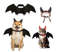 Costume d'Halloween chauve-souris pour chat (noir)