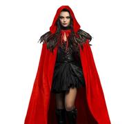 Costume d'Halloween Cloak à Capuche - Robe Cosplay Unisexe, Tenue Renaissance Médiéval, Costume de Sorcière, Tenue de Fête Adulte | Cape Gothique Longue pour Femmes Hommes Festival Masquerade Events