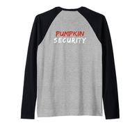 Costume d'halloween Dad Mom Kids Back Citrouille Security Adult Manche Raglan