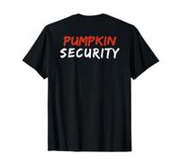 Costume d'halloween Dad Mom Kids Back Citrouille Security Adult T-Shirt