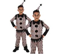 Costume D'Halloween De Clown Vintage Sombre Pour Garçons Âge 4-12