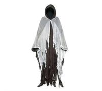 Costume d'Halloween de faucheuse effrayante à capuche pour adulte, accessoire de cosplay, décoration d'Halloween (café)