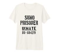 Costume d'halloween de Prisonnier Sumo drôle de lutteur Sumo T-Shirt Haut de Gamme