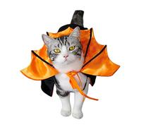 Costume d'Halloween de vampire pour chat et chien - Cape d'Halloween en forme de chauve-souris - Cape de vampire et diable - Tenue de magicien pour chiens et chats de petite et moyenne taille