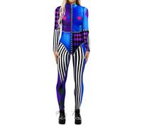 Costume d'Halloween décontracté à manches longues pour femme - Impression numérique - Costume d'Halloween (2)